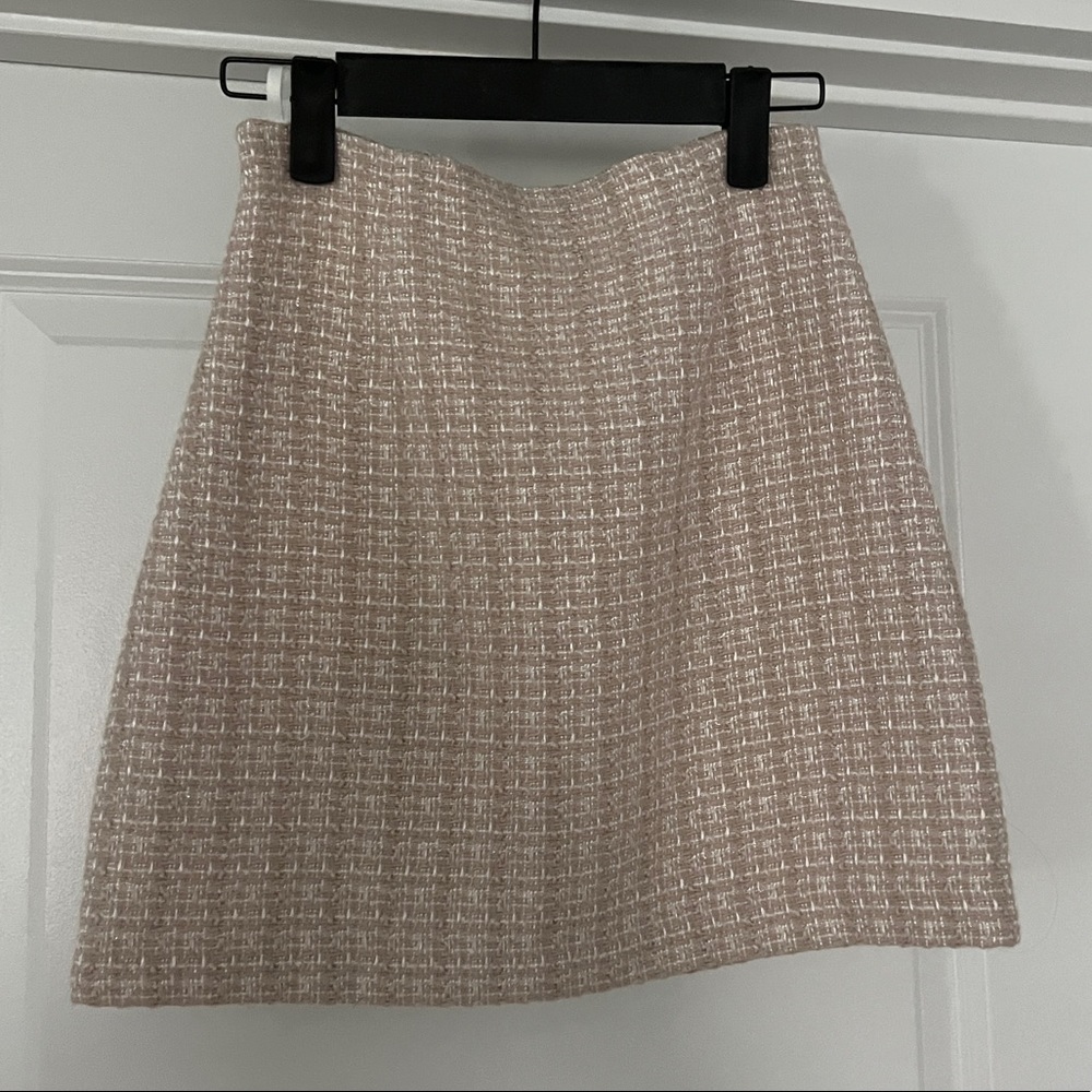 Aritzia Babaton tweed mini skirt